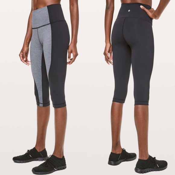 Lululemon Wunder Under Crop High-Rise *Curve 17"
Heathered Black / Black Size 6 - Picture 2 of 9